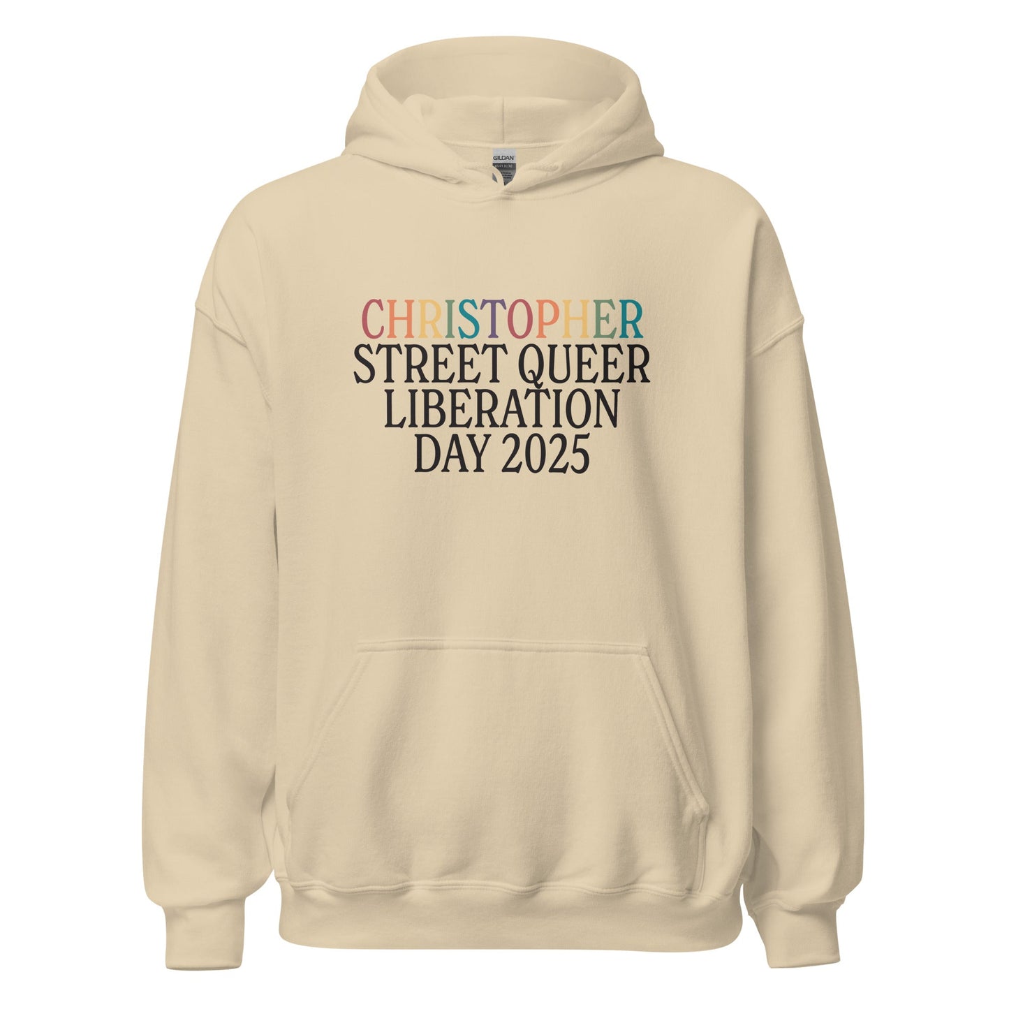 Christopher Street Queer Liberation Day 2025/Pride Is Going Back To The Roots Unisex Hoodie