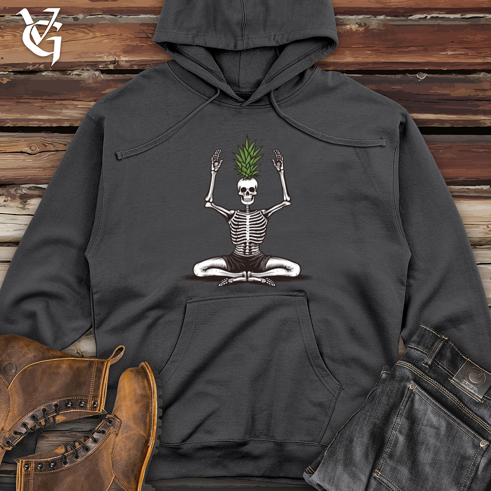Vintage Pineapple Zen Midweight Hooded Sweatshirt
