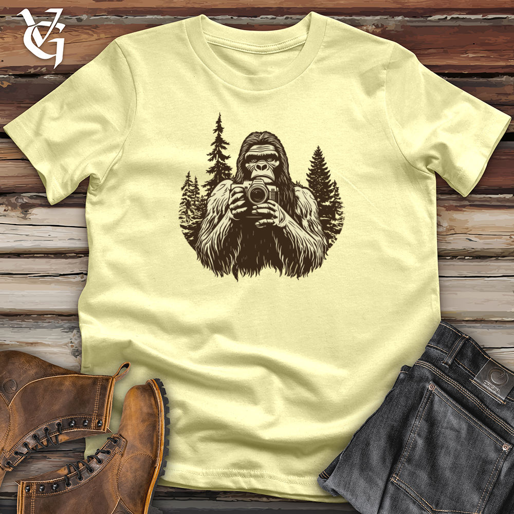 Sasquatch Capturing Snapshots Softstyle Tee