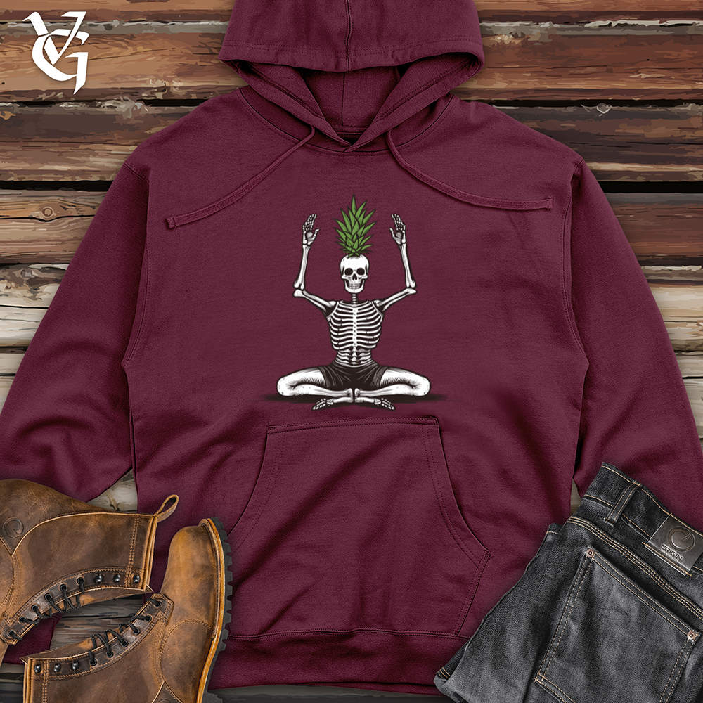 Vintage Pineapple Zen Midweight Hooded Sweatshirt