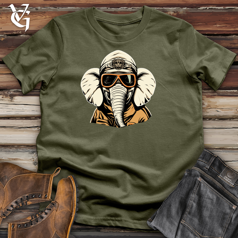 Vintage Ski Masked Elephant Cotton Tee