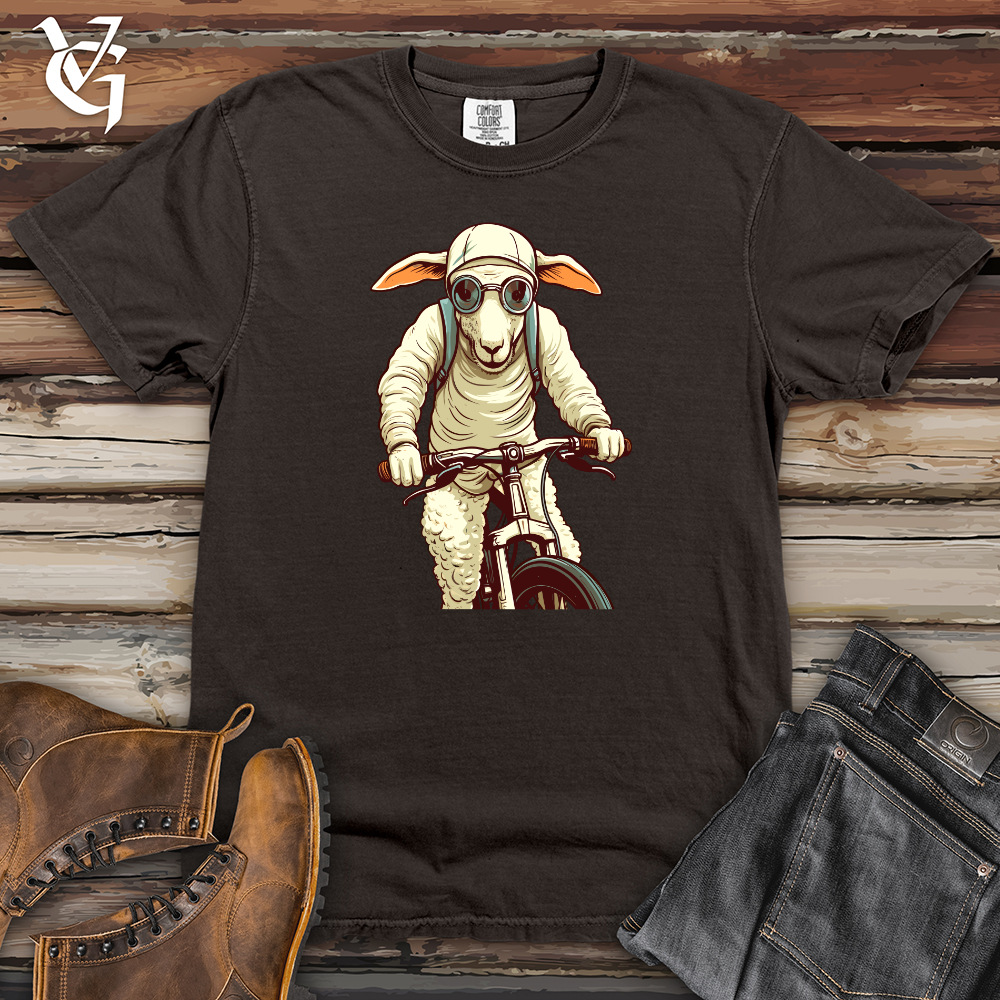 Sheep Pedal Power Cycle Tour Heavy Cotton Comfort Colors Tee