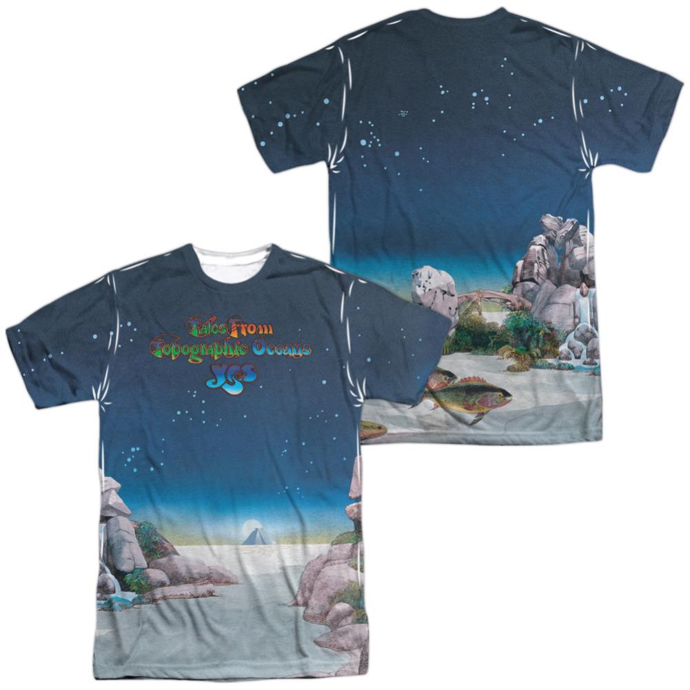 Yes Topographic Oceans (Front/Back Print) T-Shirt