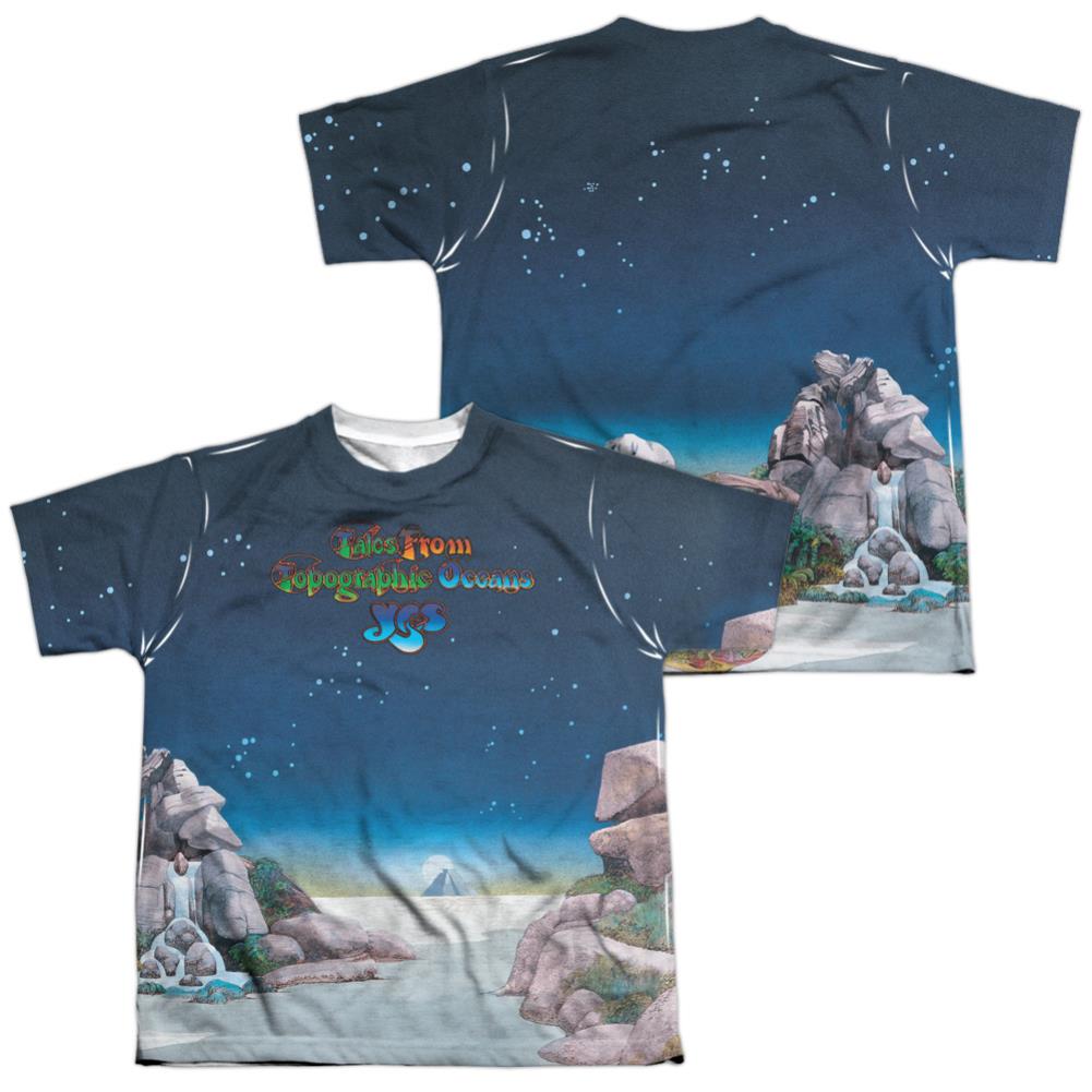 Yes Topographic Oceans (Front/Back Print) T-Shirt