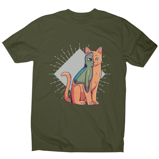Alien cat funny costume men's t-shirt