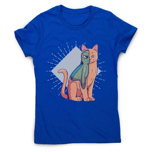 Alien cat funny costume women's t-shirt