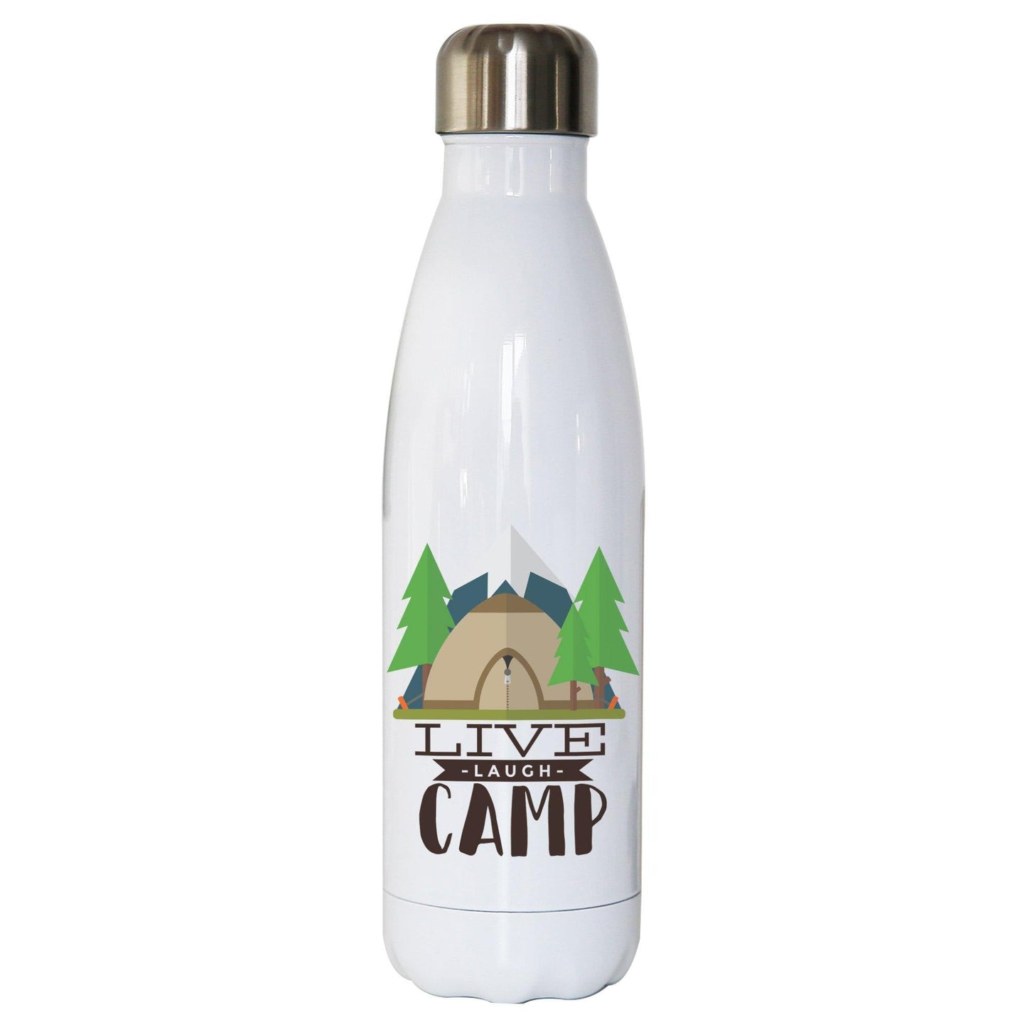 Live laugh camp outdoor water bottle stainless steel reusable