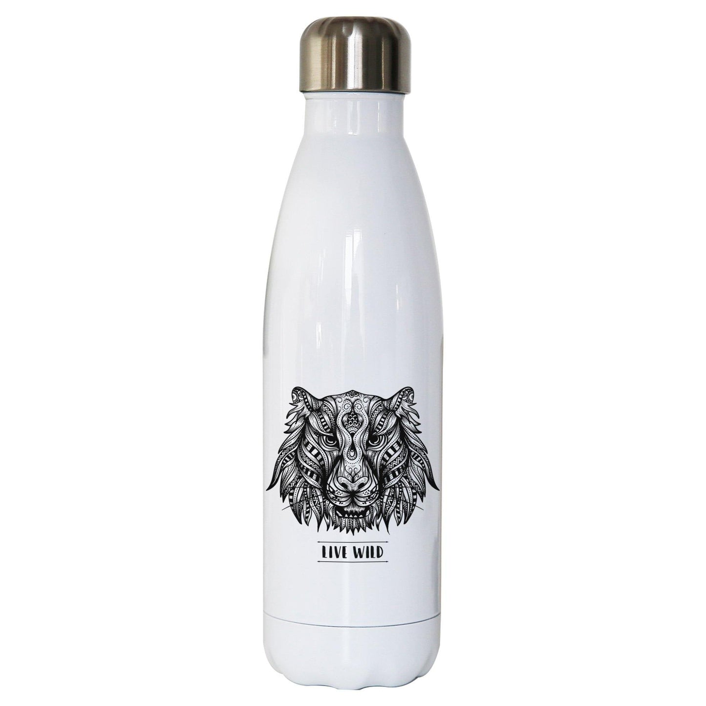 Mandala tiger water bottle stainless steel reusable