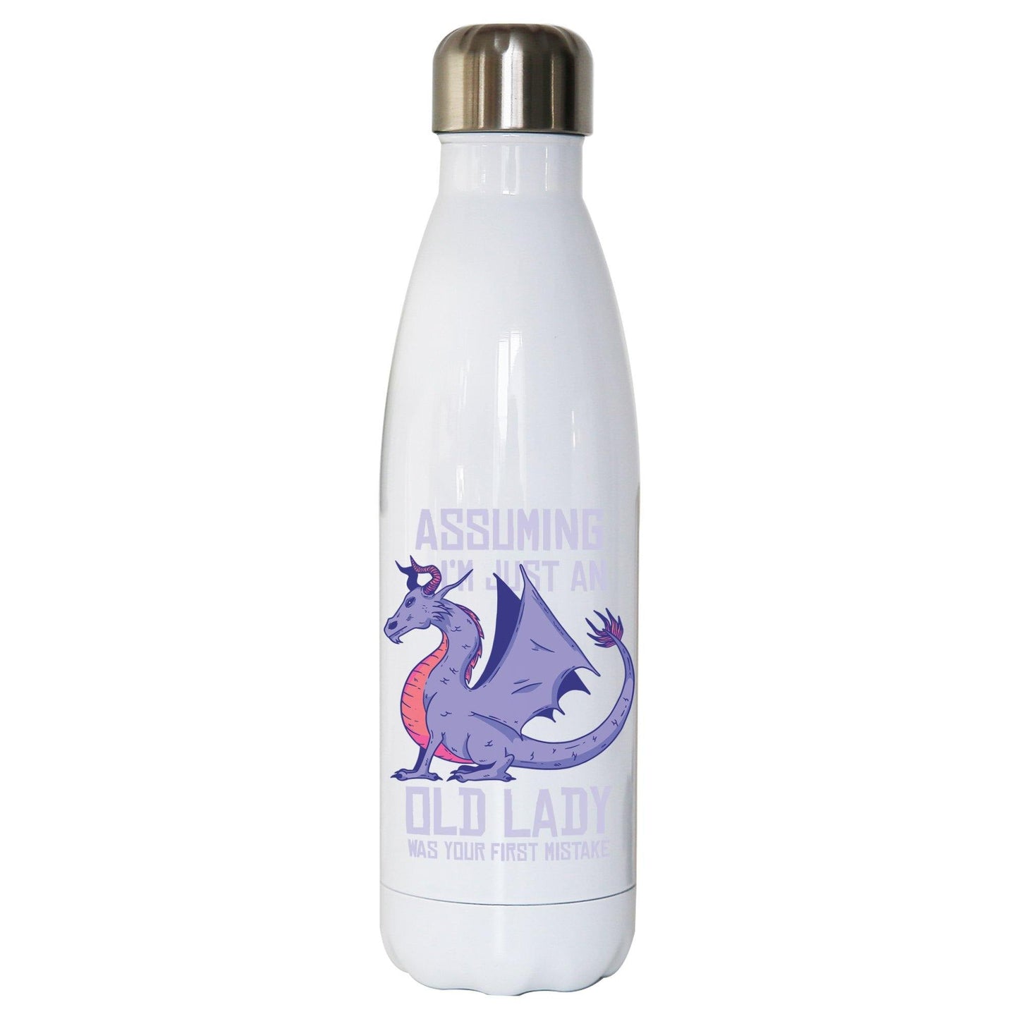Old lady funny mum Water bottle stainless steel reusable