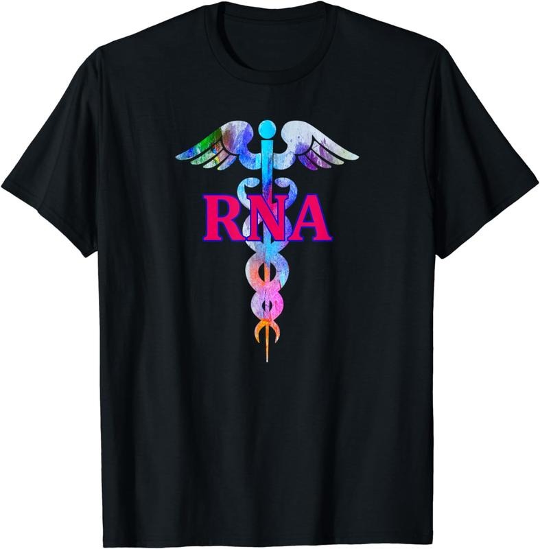 [100% Cotton]RNA Restorative Nurse Assistant Caduceus Nursing Aide Gift T-Shirt