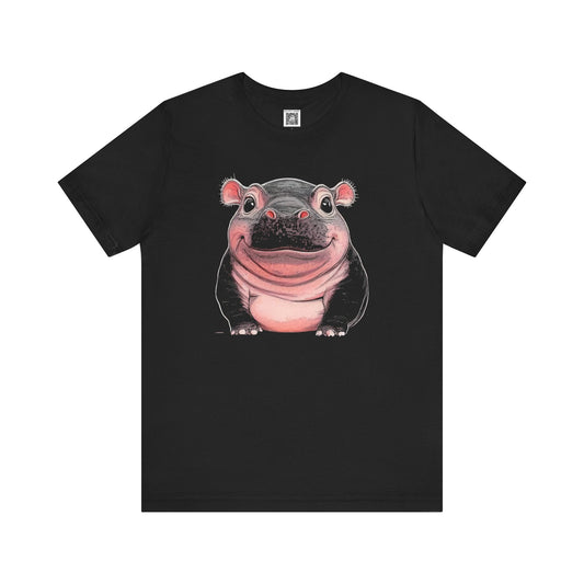 Cute Hippo Graphic T-Shirt Style005