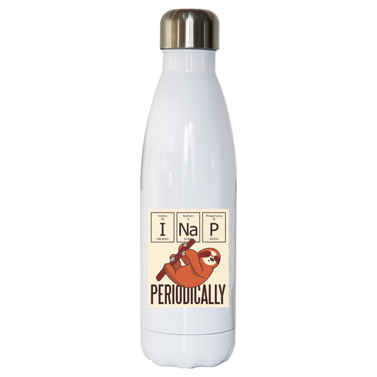 Nap periodically sloth water bottle stainless steel reusable