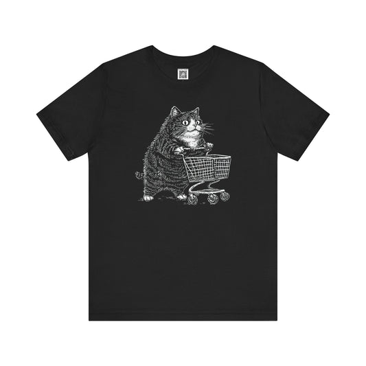 Funny Cat Shopping T-Shirt