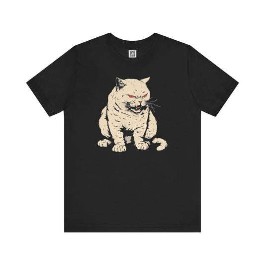 Angry Cat Graphic Tee Style001