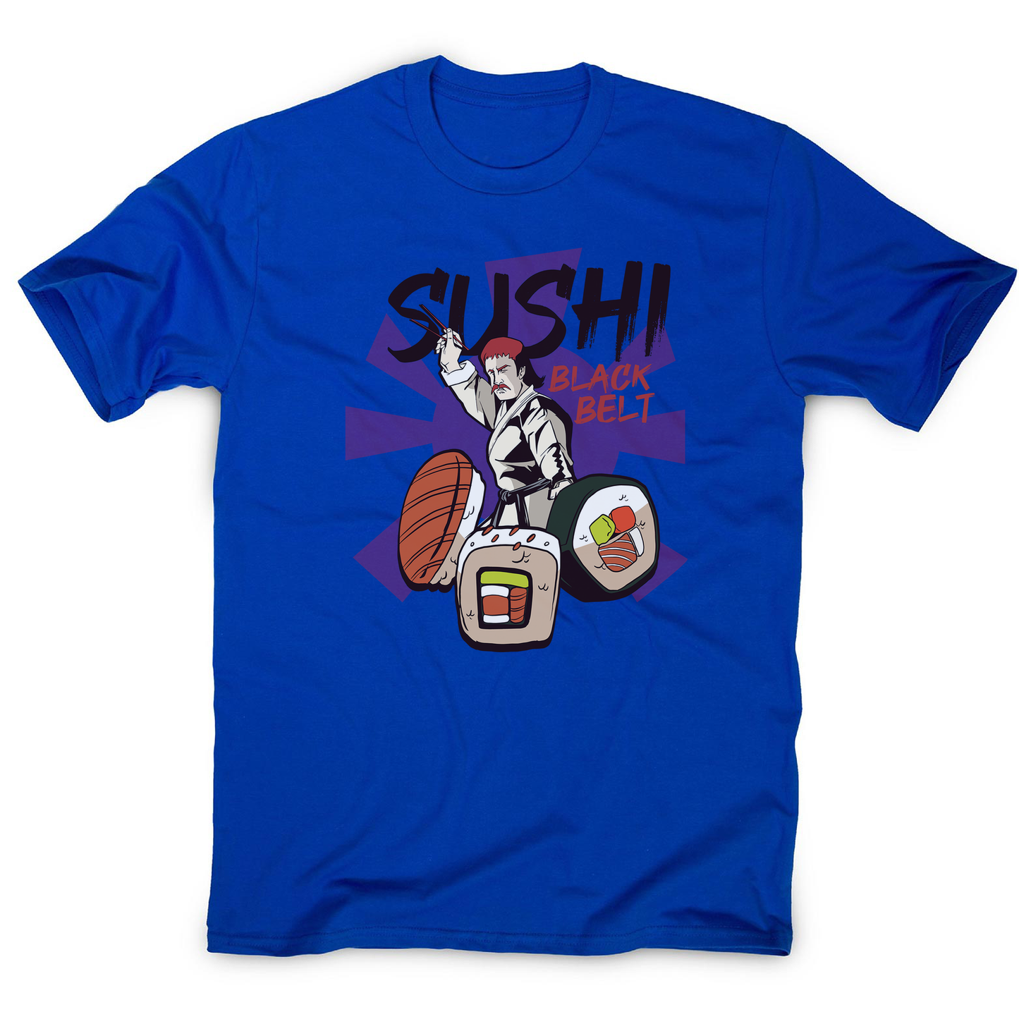 Sushi black belt funny men's t-shirt