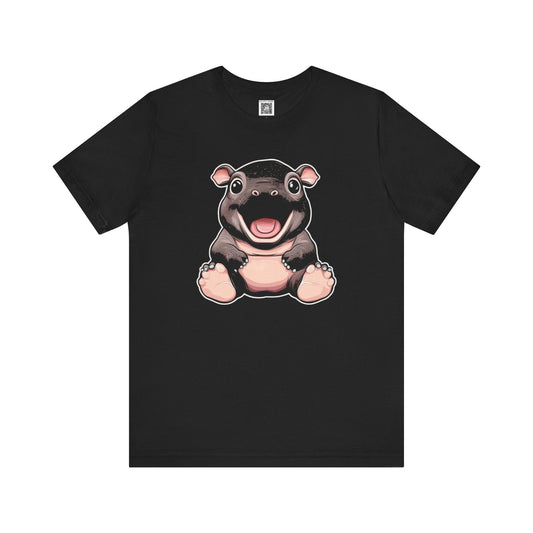Cute Hippo Graphic T-Shirt Style004