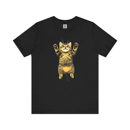 Playful Cat Graphic Tee Style003