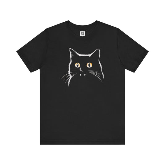 Black Cat Graphic T-Shirt Style005