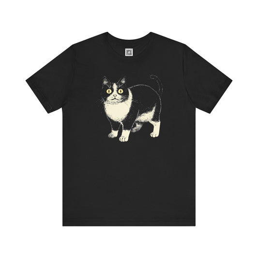 Black Cat Graphic T-Shirt Style011