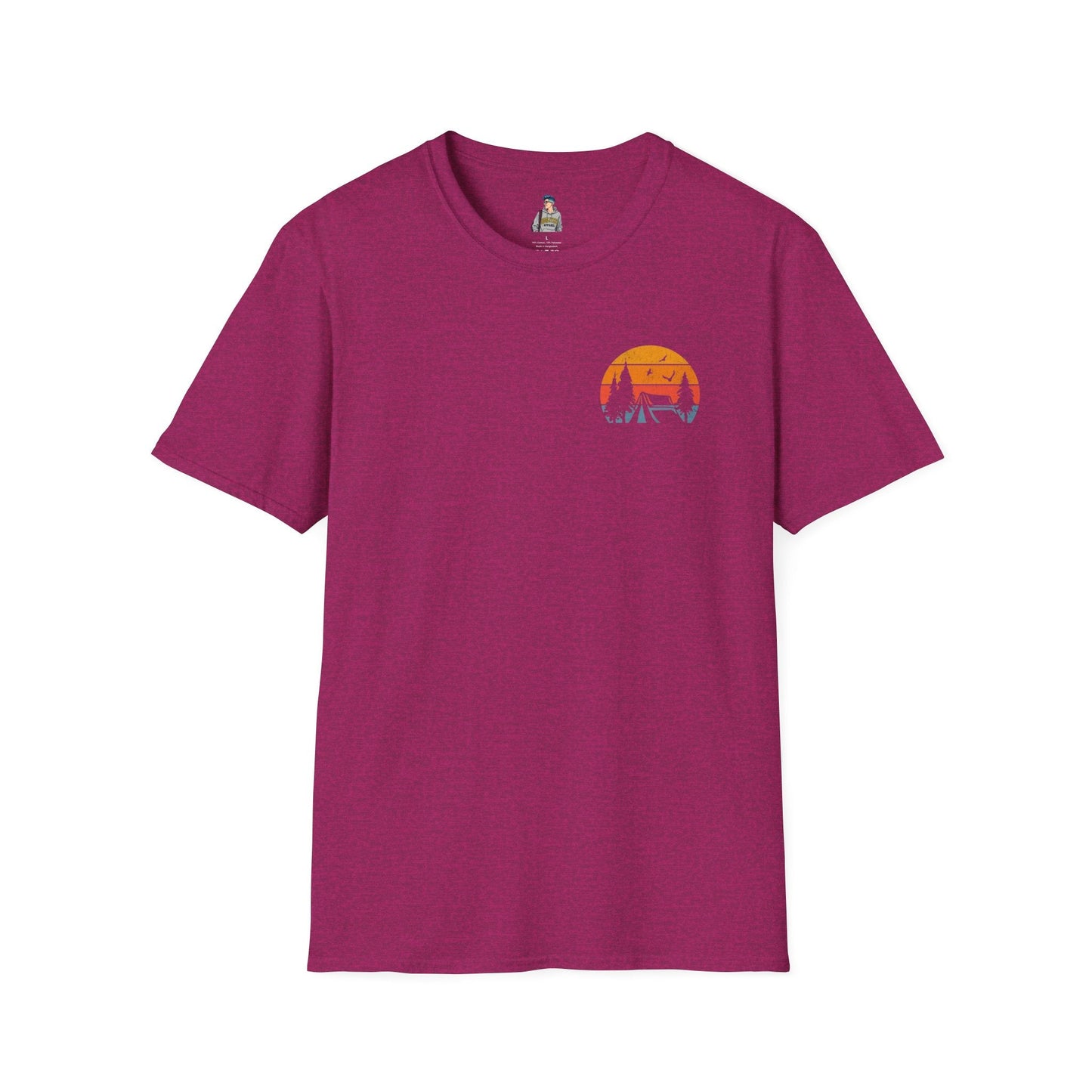Unisex Softstyle T-Shirt - 'I'd Rather Be Camping' Adventure Tee