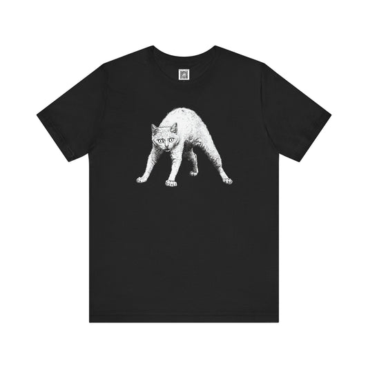 Artistic Cat Graphic Tee Style004