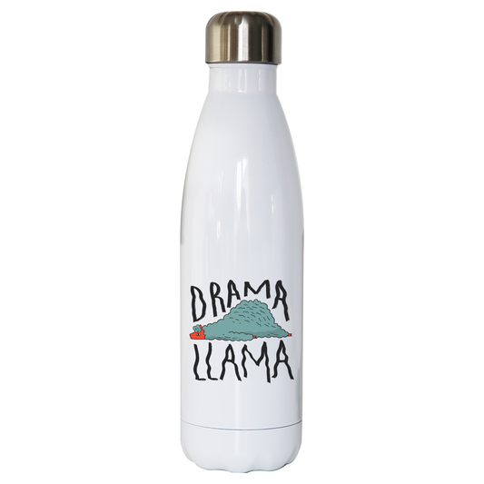 Drama llama funny water bottle stainless steel reusable Style001