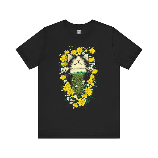 Floral Cat Graphic Tee