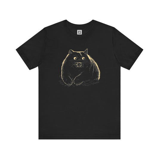 Black Cat Graphic Tee Style004