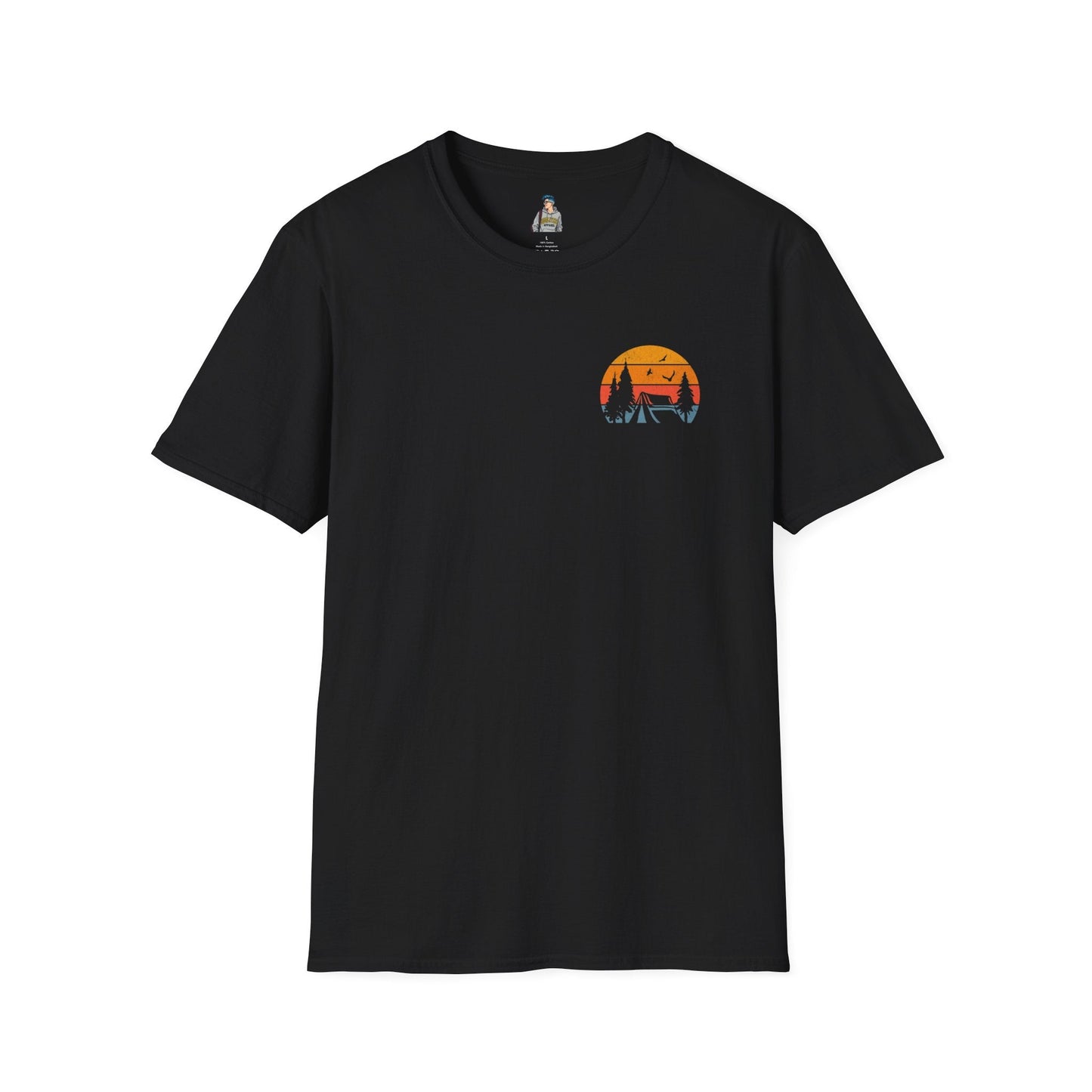 Unisex Softstyle T-Shirt - 'I'd Rather Be Camping' Adventure Tee