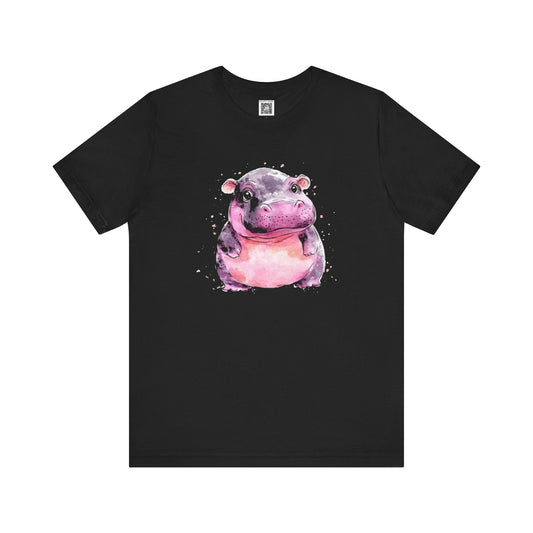 Cute Hippo Graphic T-Shirt Style003