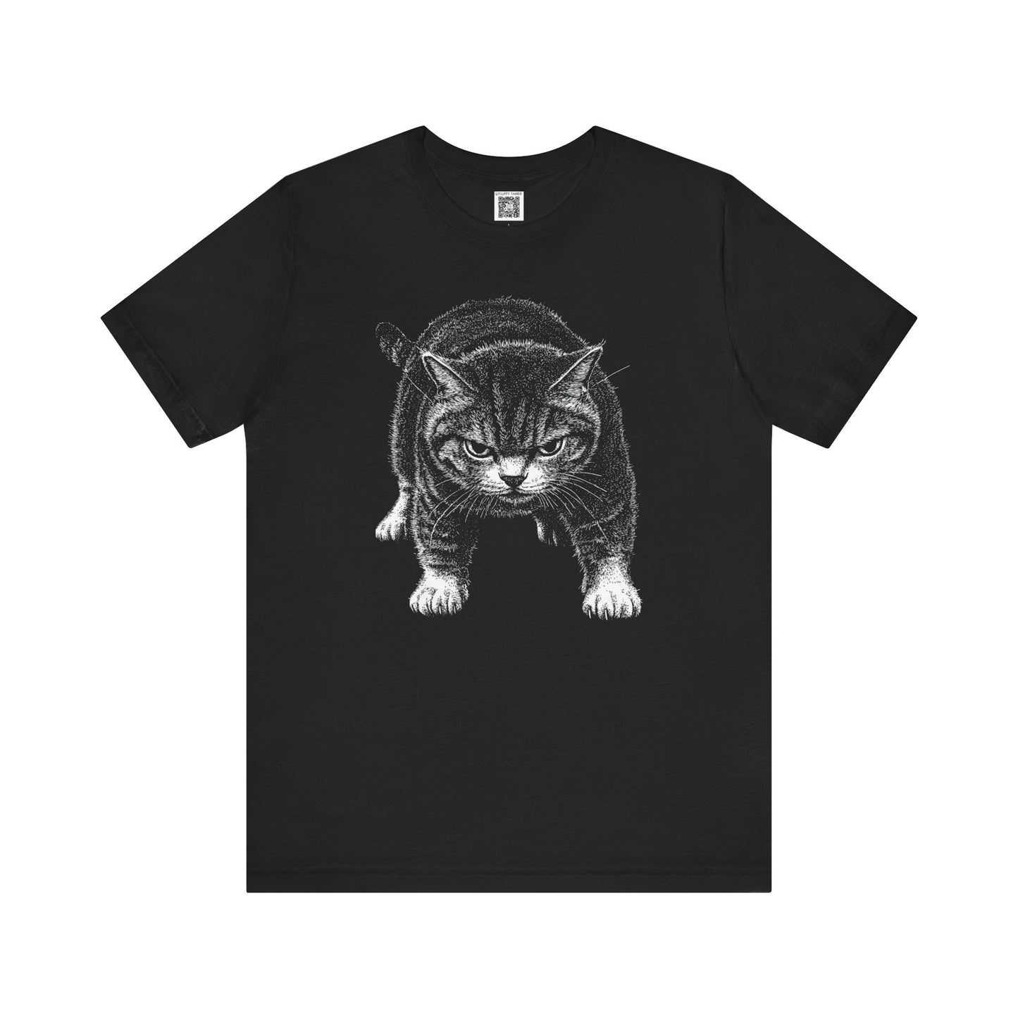 Black Cat Graphic T-Shirt Style008