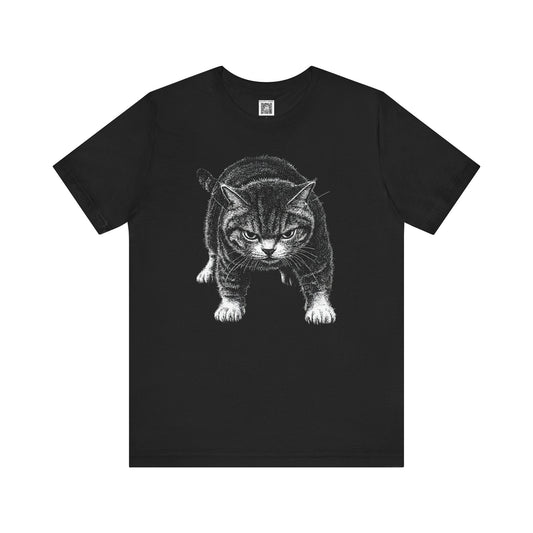 Black Cat Graphic T-Shirt Style008