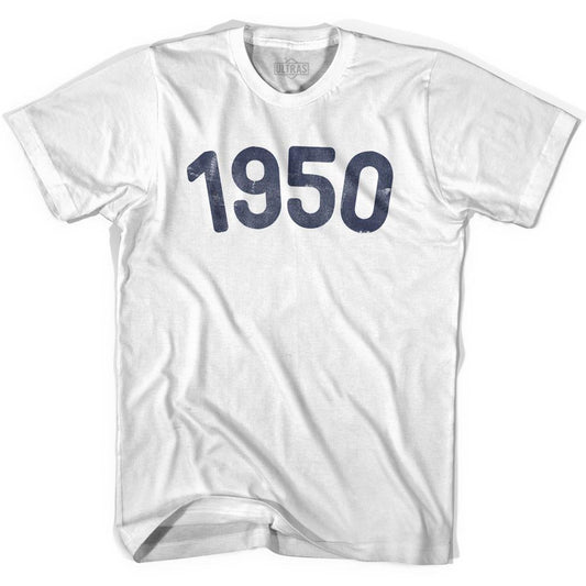 1950 Year Celebration Womens Cotton T-shirt Style001