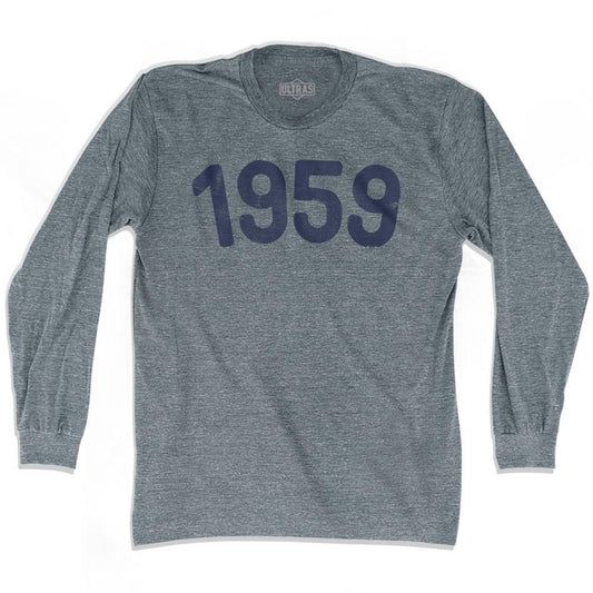 1959 Year Celebration Adult Tri-Blend Long Sleeve T-shirt