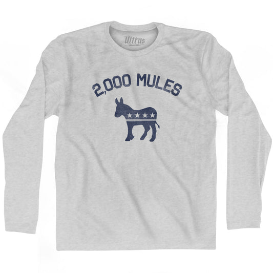 2000 Mules Donkey Adult Cotton Long Sleeve T-shirt Style001