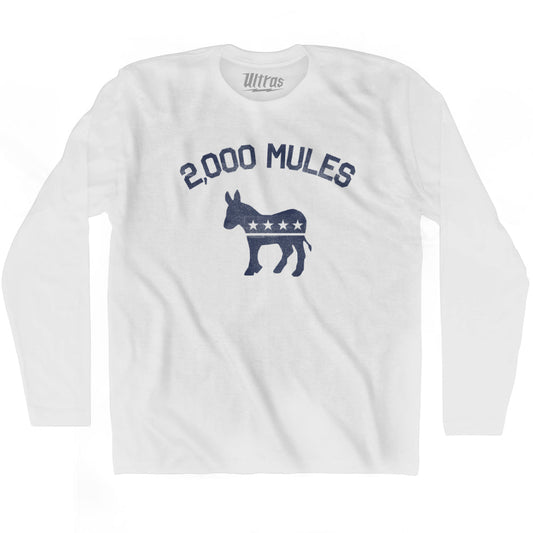 2000 Mules Donkey Adult Cotton Long Sleeve T-shirt