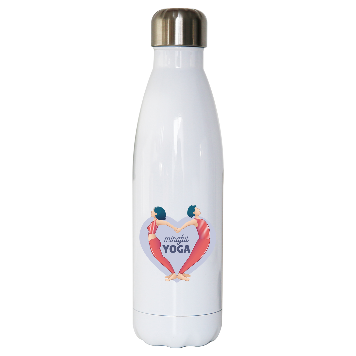 Mindful yoga water bottle stainless steel reusable