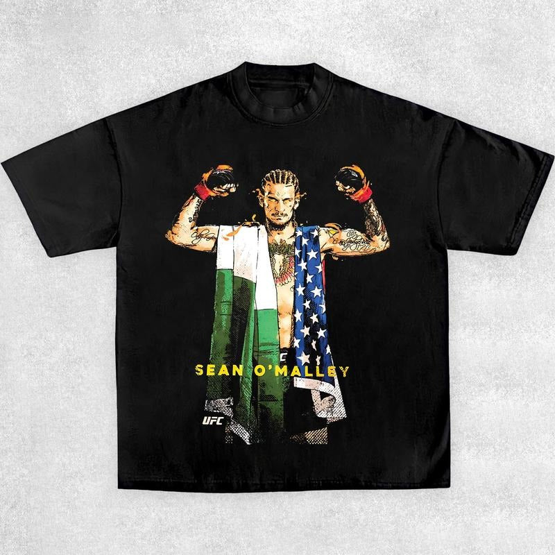 2025 SEAN O'MALLEY HOODIE-SWEATER-TEE Boxing T-shirt, UFC Shirt, Boxer Shirt, Sports Shirt, Boxing Merch, Vintage Boxing Gear Hoodie Sweatshirts