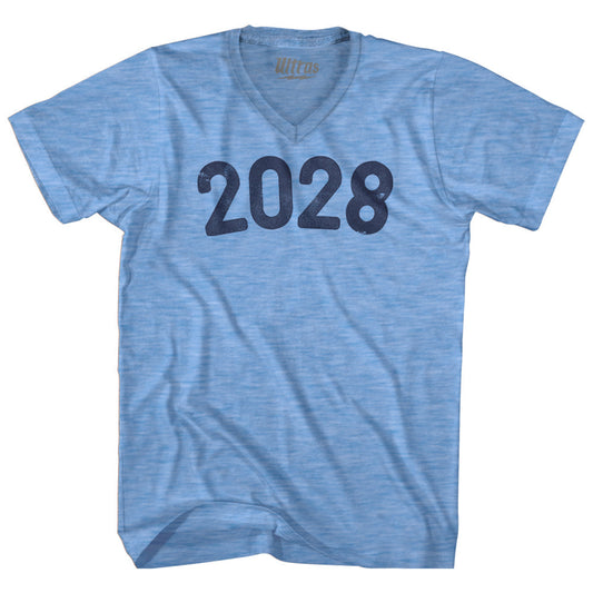 2028 Year Celebration Adult Tri-Blend V-neck T-shirt Style001