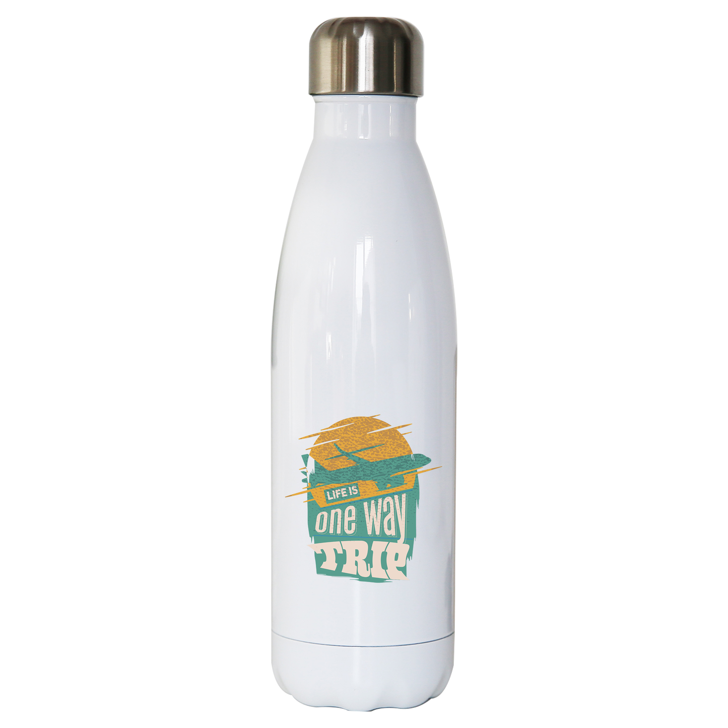 Trip quote water bottle stainless steel reusable