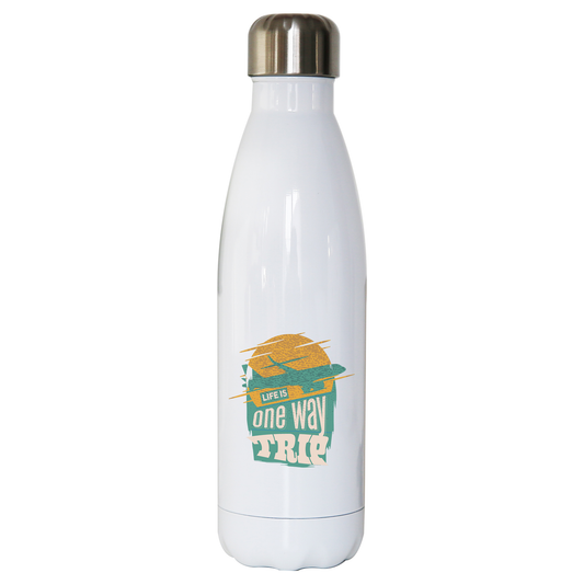 Trip quote water bottle stainless steel reusable