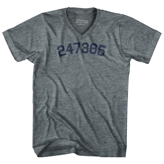 247365 Tri-Blend V-neck Womens Junior Cut T-shirt