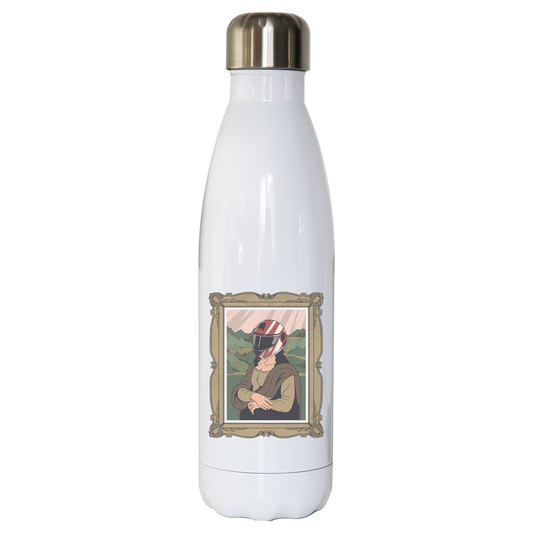 Mona lisa helmet water bottle stainless steel reusable
