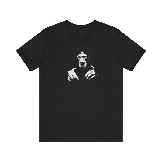 Black Graphic Tee with Unique Design