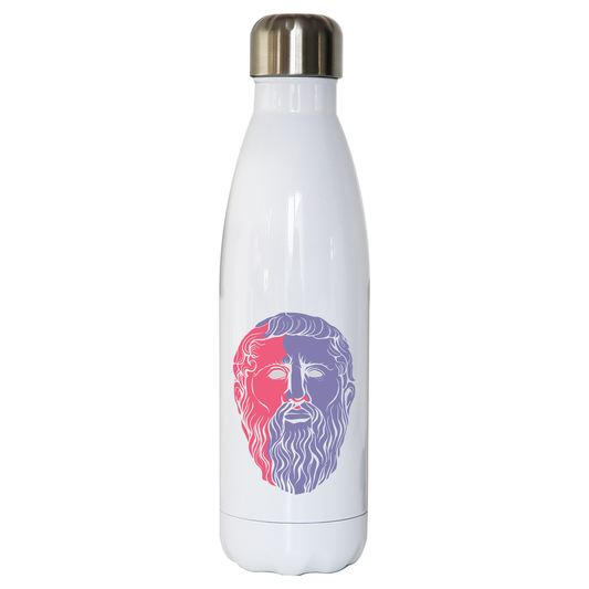 Plato philosopher water bottle stainless steel reusable