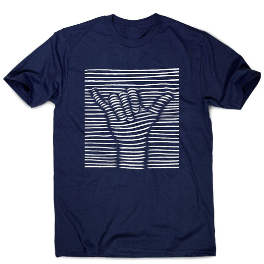 3d shaka - men's funny illustrations t-shirt