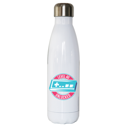 Level 40 unlocked water bottle stainless steel reusable