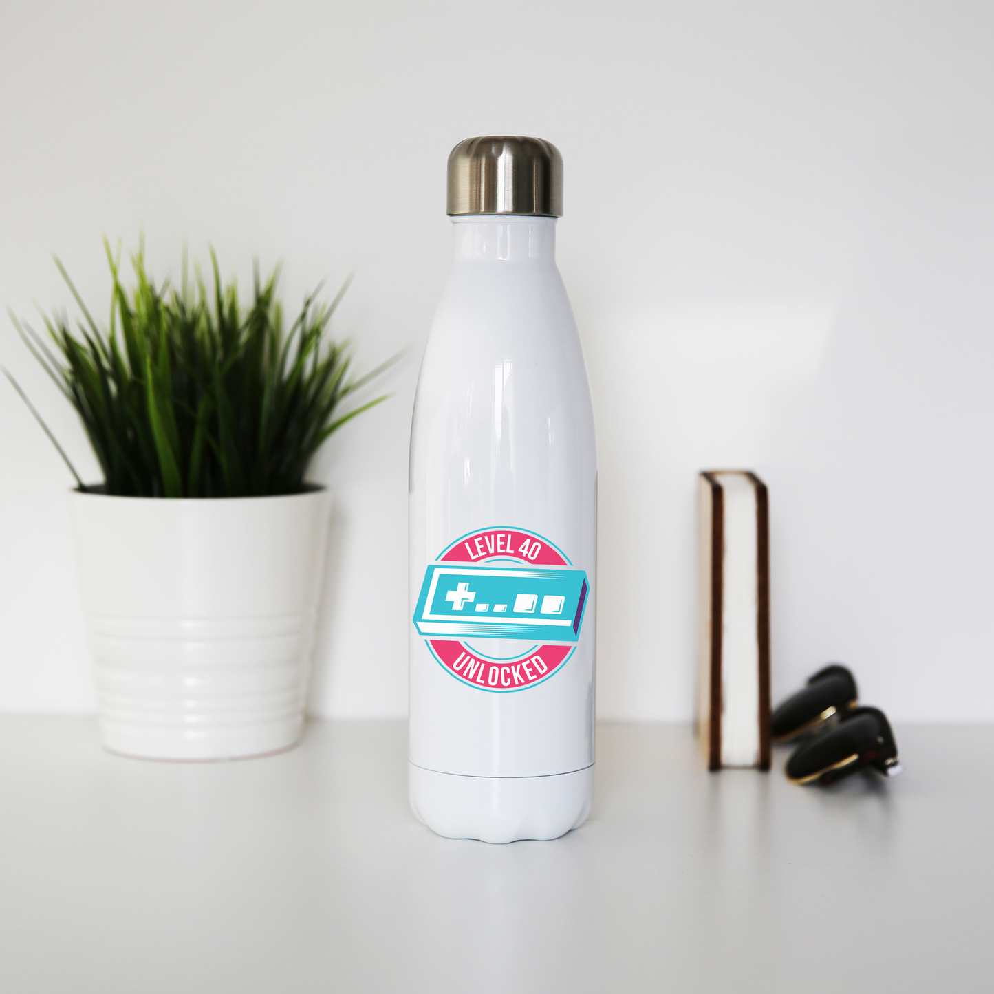 Level 40 unlocked water bottle stainless steel reusable