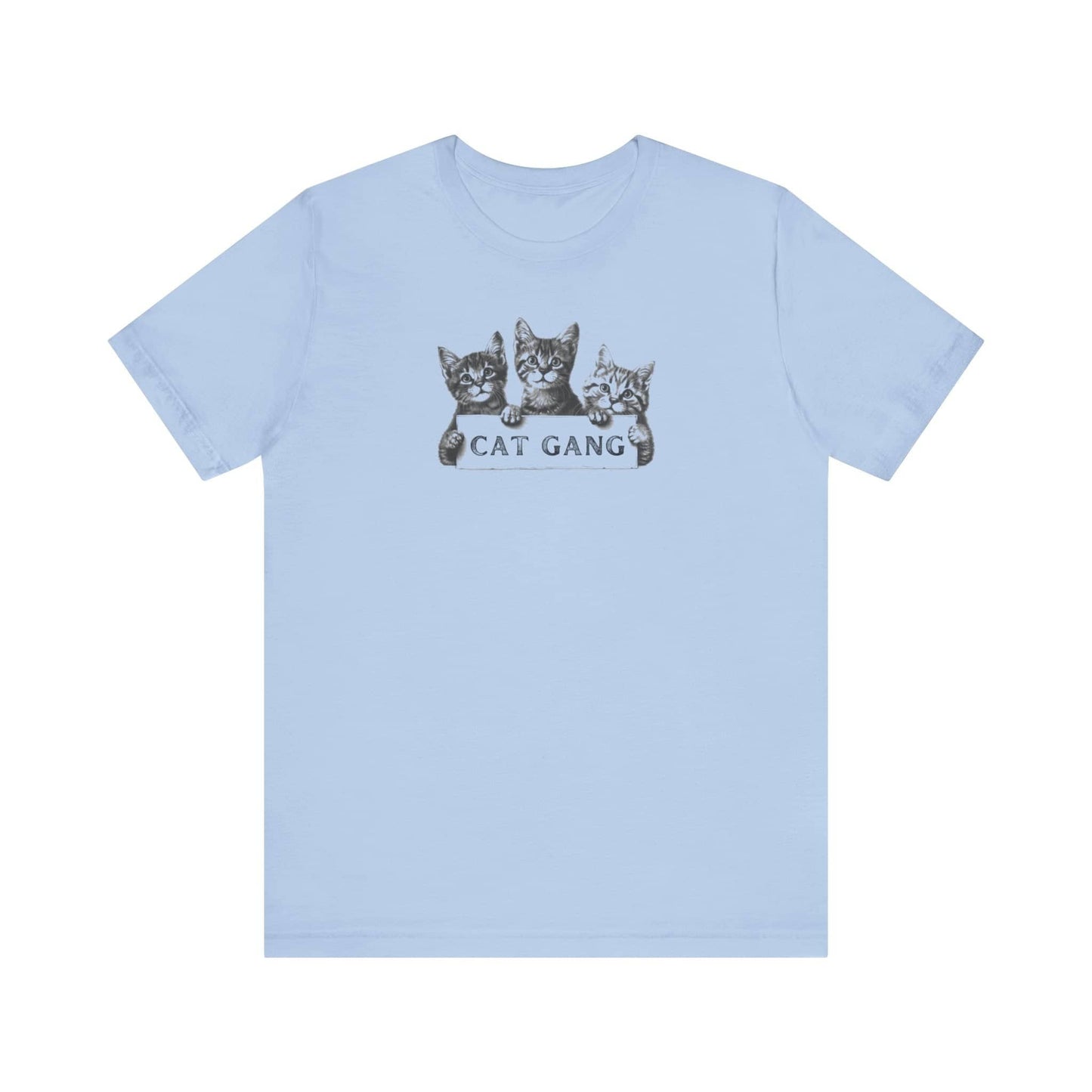 Cat Gang Shirt Funny Cat Lover Kitten Unisex Jersey Short Sleeve Tee
