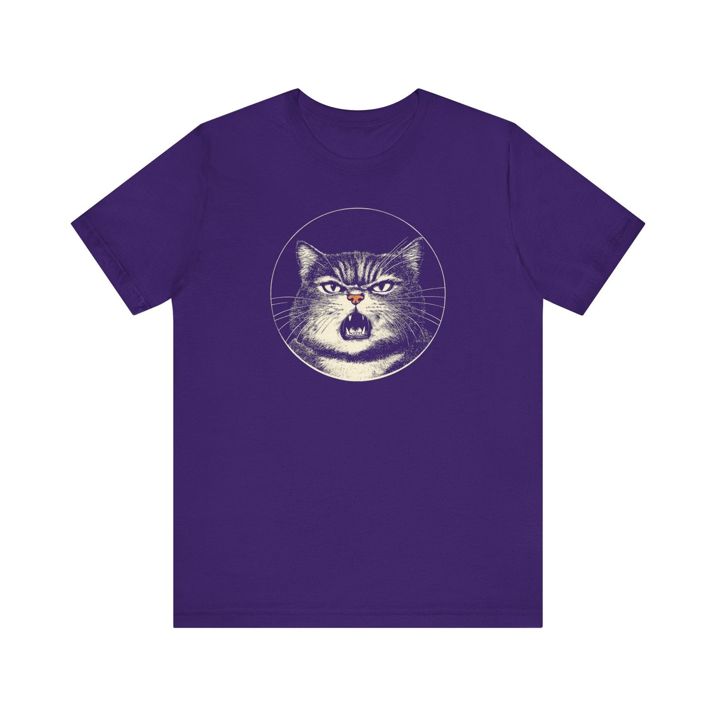 Angry Cat Graphic Tee Ã¢â‚¬â€œ Vintage Style Cat Lover Shirt